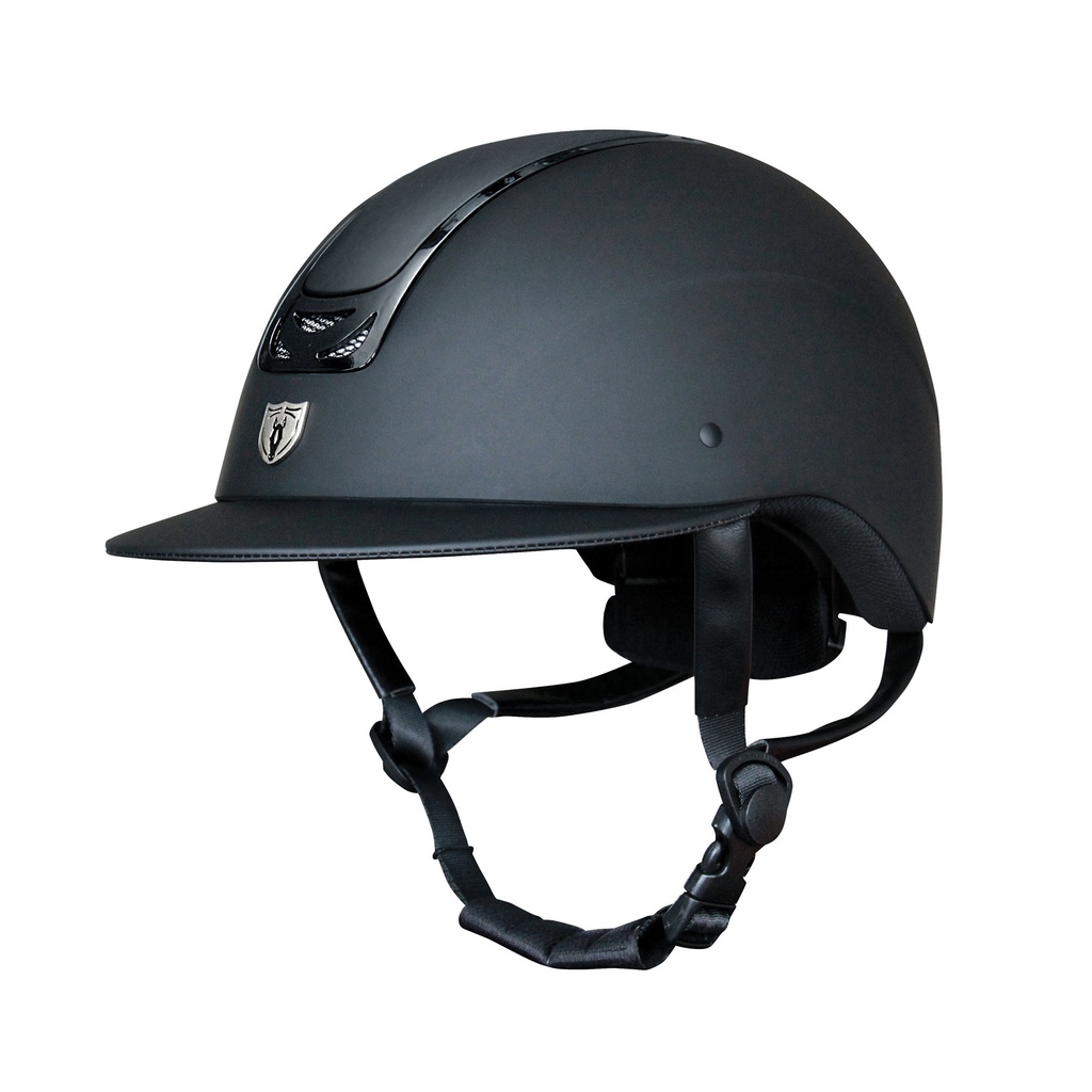 [9501W-XS-MBK] Tipperary Royal Helmet (Matte Black, Matte Black-HT, Black Gloss-T, Wide, XS)