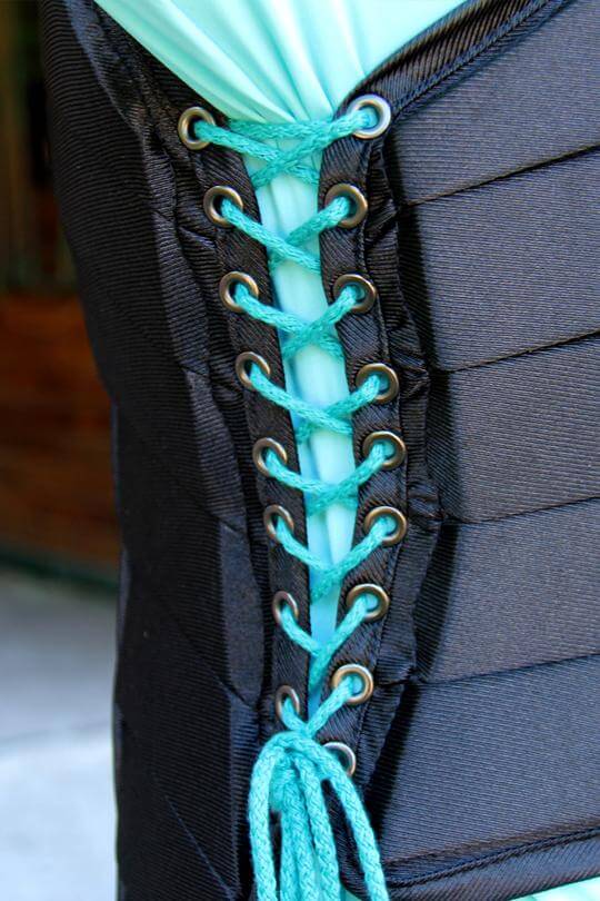 [3020-BLK] Tipperary Eventer Vest Laces (Black)