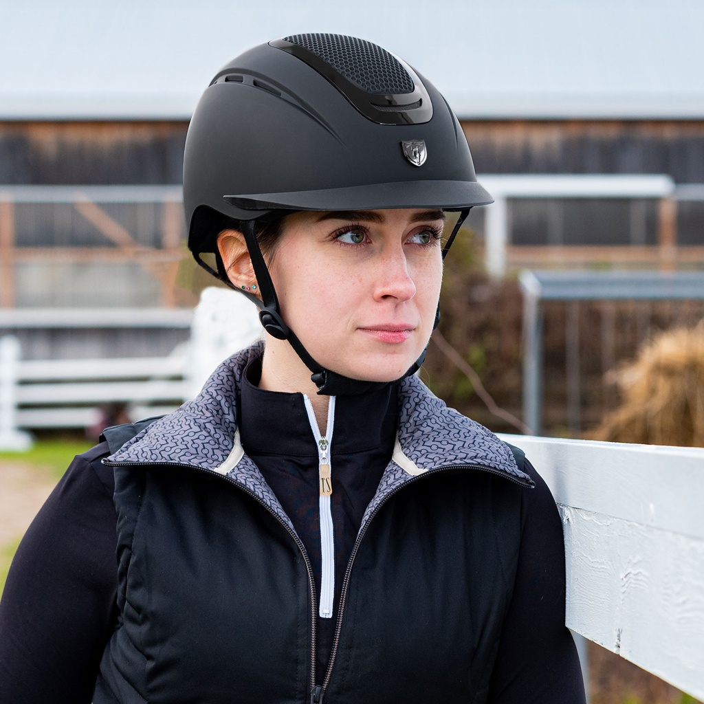 [9301-S-MBK] Tipperary Ultra Helmet - Last Chance (Black Gloss-T, S)