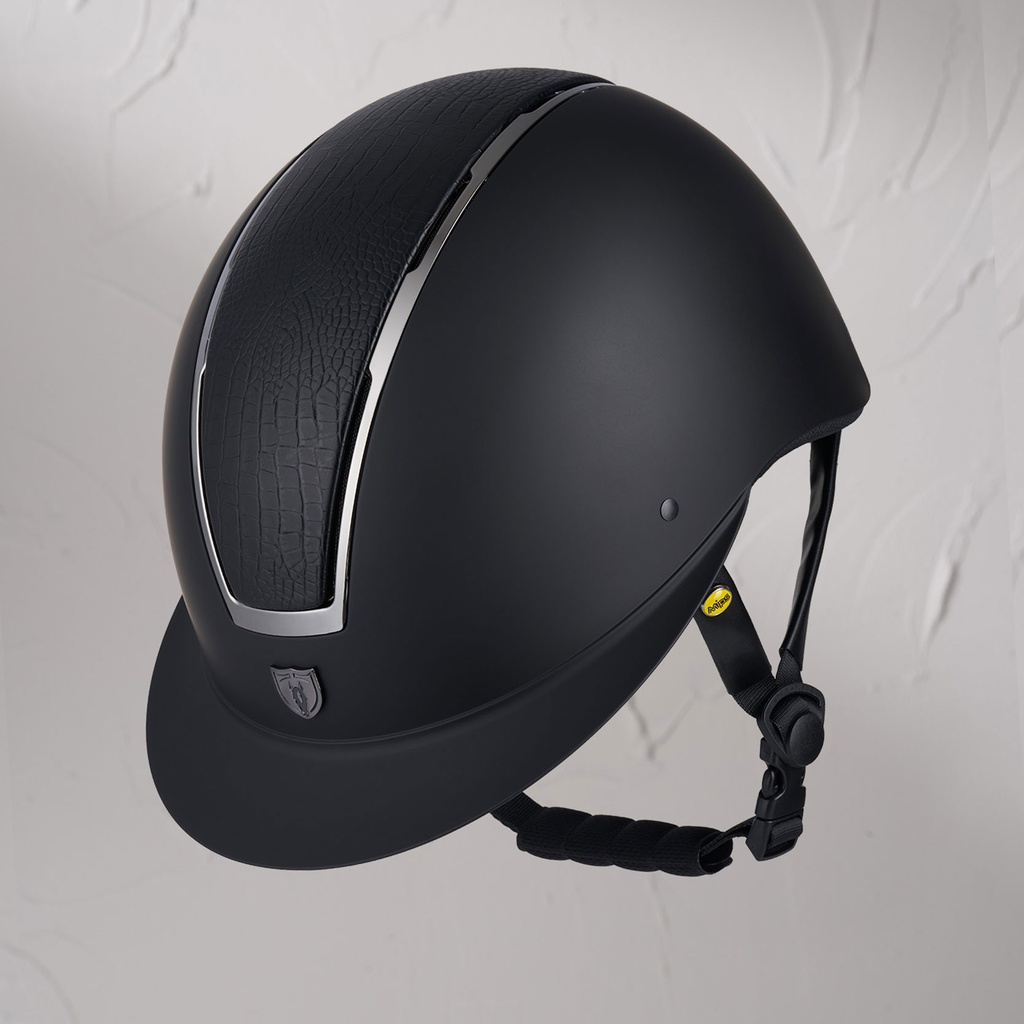 [9706W-S-MBK] Tipperary Windsor Mips Helmet - Last Chance (Matte Black, Black Croco-HT, Smoked Chrome, S)